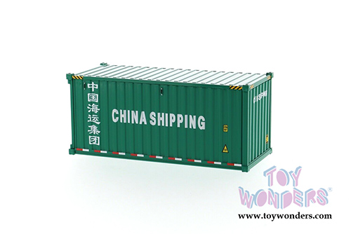 Diecast Masters - 20' Dry Goods Sea Shipping Container "China Shipping" - Transport Series (1/50 Plastic scale model car, Green) 91025C MAP: $19.99