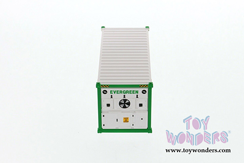 Diecast Masters - 20' Refrigerated Sea Shipping Container "Evergreen" - Transport Series (1/50 Plastic scale model car, White) 91026A MAP: $19.99