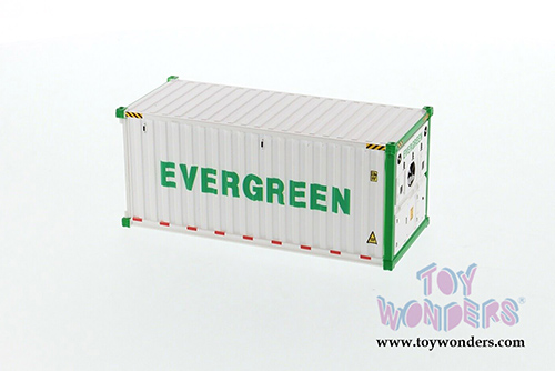 Diecast Masters - 20' Refrigerated Sea Shipping Container "Evergreen" - Transport Series (1/50 Plastic scale model car, White) 91026A MAP: $19.99