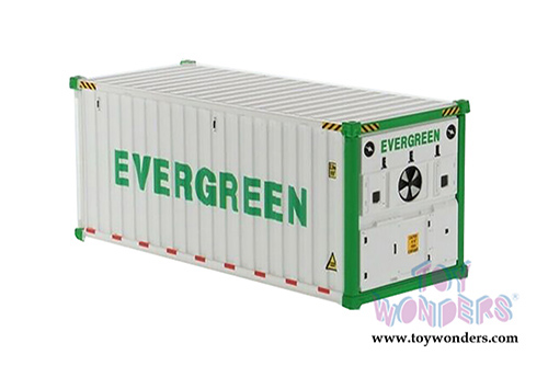Diecast Masters - 20' Refrigerated Sea Shipping Container "Evergreen" - Transport Series (1/50 Plastic scale model car, White) 91026A MAP: $19.99