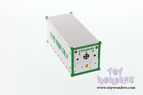 Diecast Masters - 20' Refrigerated Sea Shipping Container "Evergreen" - Transport Series (1/50 Plastic scale model car, White) 91026A MAP: $19.99