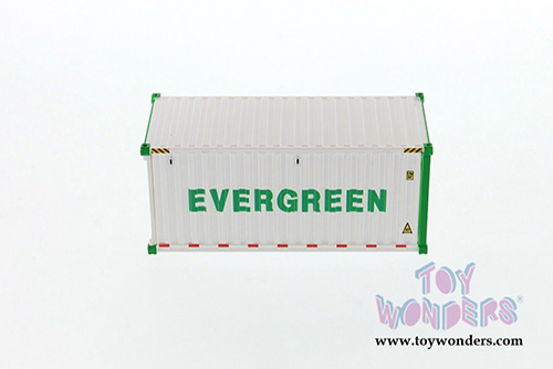 Diecast Masters - 20' Refrigerated Sea Shipping Container "Evergreen" - Transport Series (1/50 Plastic scale model car, White) 91026A MAP: $19.99