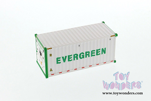 Diecast Masters - 20' Refrigerated Sea Shipping Container "Evergreen" - Transport Series (1/50 Plastic scale model car, White) 91026A MAP: $19.99
