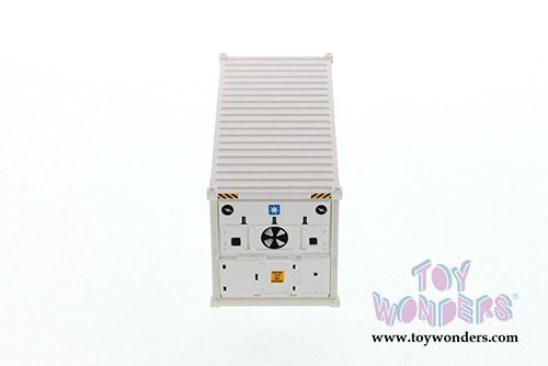 Diecast Masters - 20' Refrigerated Sea Shipping Container "MAERSK" - Transport Series (1/50 Plastic scale model car, White) 91026B