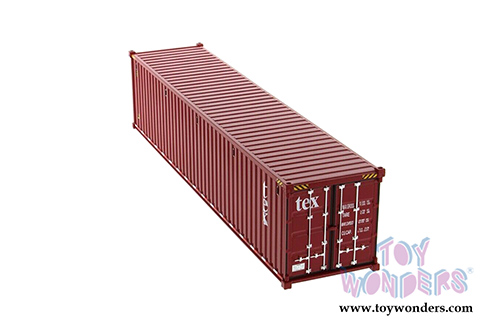 Diecast Masters - 40' Dry Goods Sea Shipping Container "TEX" - Transport Series (1/50 Plastic scale model car, Burgundy) 91027A MAP: $24.99