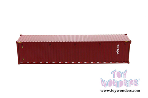Diecast Masters - 40' Dry Goods Sea Shipping Container "TEX" - Transport Series (1/50 Plastic scale model car, Burgundy) 91027A MAP: $24.99