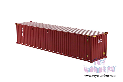 Diecast Masters - 40' Dry Goods Sea Shipping Container "TEX" - Transport Series (1/50 Plastic scale model car, Burgundy) 91027A MAP: $24.99