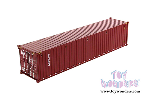 Diecast Masters - 40' Dry Goods Sea Shipping Container "TEX" - Transport Series (1/50 Plastic scale model car, Burgundy) 91027A MAP: $24.99