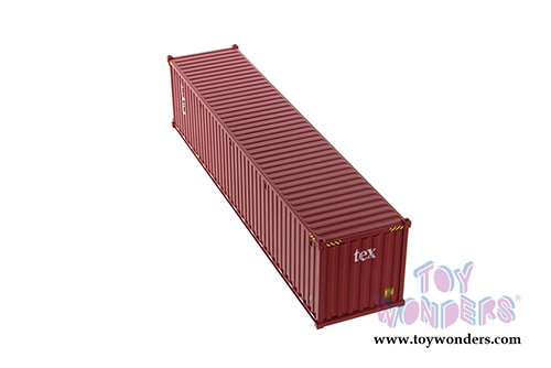Diecast Masters - 40' Dry Goods Sea Shipping Container "TEX" - Transport Series (1/50 Plastic scale model car, Burgundy) 91027A MAP: $24.99