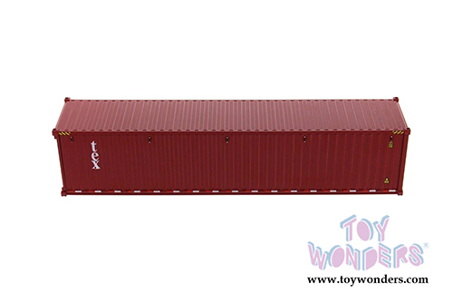 Diecast Masters - 40' Dry Goods Sea Shipping Container "TEX" - Transport Series (1/50 Plastic scale model car, Burgundy) 91027A MAP: $24.99