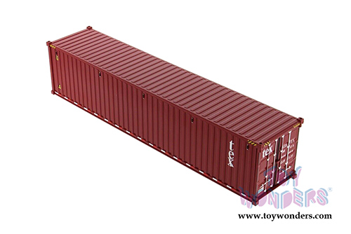 Diecast Masters - 40' Dry Goods Sea Shipping Container "TEX" - Transport Series (1/50 Plastic scale model car, Burgundy) 91027A MAP: $24.99