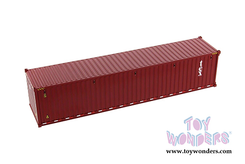 Diecast Masters - 40' Dry Goods Sea Shipping Container "TEX" - Transport Series (1/50 Plastic scale model car, Burgundy) 91027A MAP: $24.99