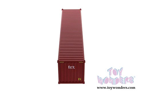 Diecast Masters - 40' Dry Goods Sea Shipping Container "TEX" - Transport Series (1/50 Plastic scale model car, Burgundy) 91027A MAP: $24.99