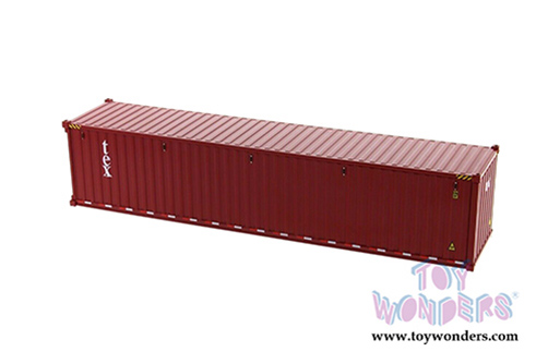 Diecast Masters - 40' Dry Goods Sea Shipping Container "TEX" - Transport Series (1/50 Plastic scale model car, Burgundy) 91027A MAP: $24.99