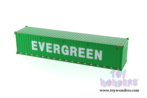 Diecast Masters - 40' Dry Goods Sea Shipping Container "Evergreen" - Transport Series (1/50 Plastic scale model car, Green) 91027D MAP: $29.99