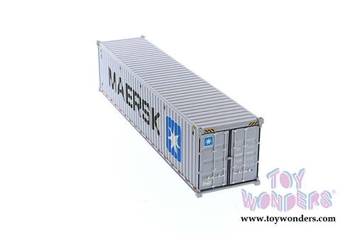Diecast Masters - 40' Dry Goods Sea Shipping Container "MAERSK" - Transport Series (1/50 Plastic scale model car, Gray) 91027E