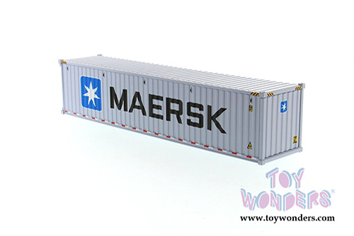 Diecast Masters - 40' Dry Goods Sea Shipping Container "MAERSK" - Transport Series (1/50 Plastic scale model car, Gray) 91027E