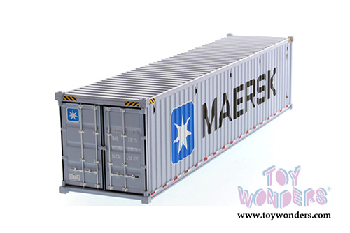 Diecast Masters - 40' Dry Goods Sea Shipping Container "MAERSK" - Transport Series (1/50 Plastic scale model car, Gray) 91027E