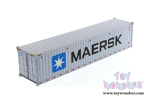 Diecast Masters - 40' Dry Goods Sea Shipping Container "MAERSK" - Transport Series (1/50 Plastic scale model car, Gray) 91027E