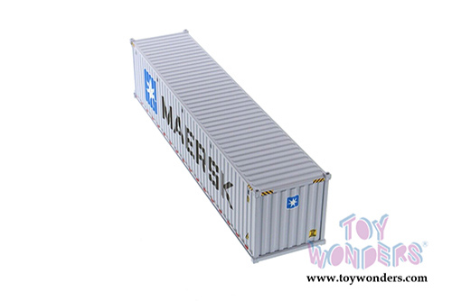 Diecast Masters - 40' Dry Goods Sea Shipping Container "MAERSK" - Transport Series (1/50 Plastic scale model car, Gray) 91027E