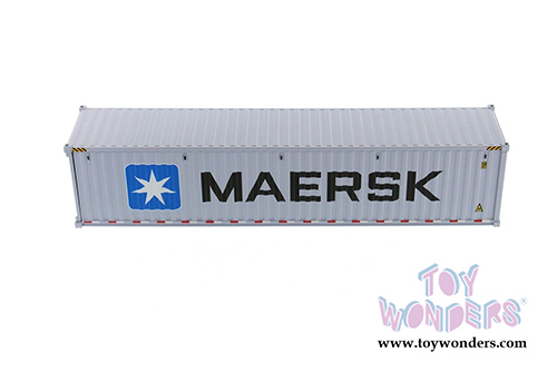 Diecast Masters - 40' Dry Goods Sea Shipping Container "MAERSK" - Transport Series (1/50 Plastic scale model car, Gray) 91027E