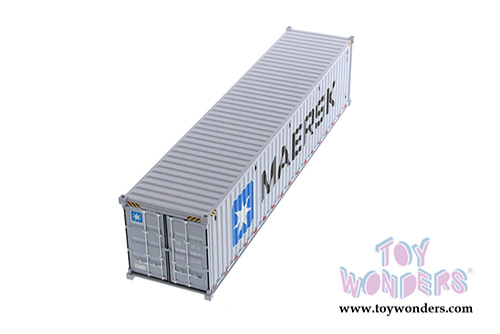 Diecast Masters - 40' Dry Goods Sea Shipping Container "MAERSK" - Transport Series (1/50 Plastic scale model car, Gray) 91027E