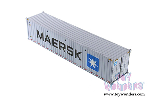 Diecast Masters - 40' Dry Goods Sea Shipping Container "MAERSK" - Transport Series (1/50 Plastic scale model car, Gray) 91027E