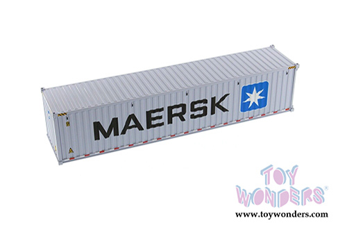 Diecast Masters - 40' Dry Goods Sea Shipping Container "MAERSK" - Transport Series (1/50 Plastic scale model car, Gray) 91027E