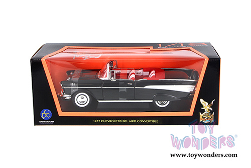 Lucky Road Signature - Chevrolet Bel Air Convertible (1957, 1/18 scale diecast model car, Black) 92108BK/12