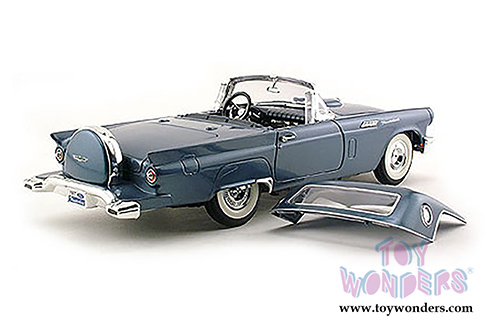 Lucky Road Signature - Ford Thunderbird Convertible w/ Removable Bonnet (1957, 1/18 scale diecast model car, Blue) 92358BU/12