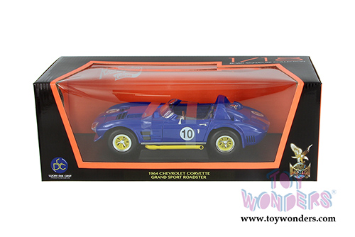 Lucky Road Signature - Chevy Corvette Grand Sport (1964, 1/18 scale diecast model car, Dark Blue) 92697BU/12