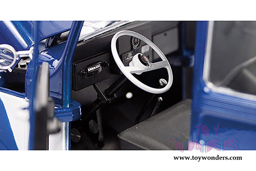 Lucky Road Signature - Willys Jeep Station Wagon (1955, 1/18 scale diecast model car, Blue) 92858BU