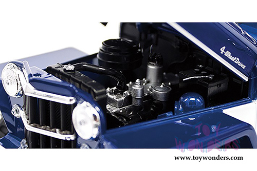 Lucky Road Signature - Willys Jeep Station Wagon (1955, 1/18 scale diecast model car, Blue) 92858BU