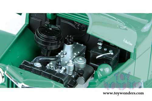 Lucky Road Signature - Willys Jeep Station Wagon (1955, 1/18 scale diecast model car, Green) 92858GN