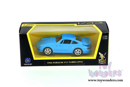 Lucky Road Signature - Porsche 911 Turbo Hard Top (1996, 1/43 scale diecast model car, Blue) 94219BU