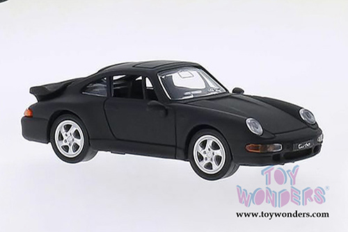 Lucky Road Signature - Porsche 911 Turbo Hardtop (1996, 1/43 scale diecast model car, Matte Black) 94219MBK