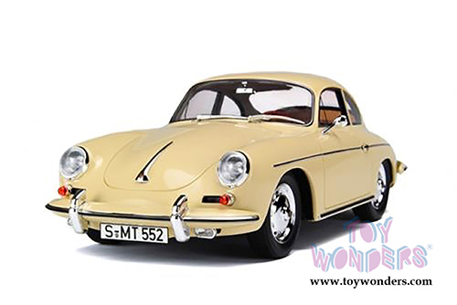 Lucky Road Signature - Porsche 356B/C Hard Top (1956, 1/43 scale diecast model car, Cream) 94220CM
