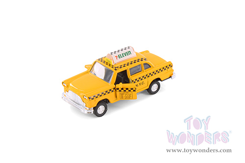 7-Eleven NYC Yellow Taxi Cab (4.5", diecast model, yellow) 9589D11