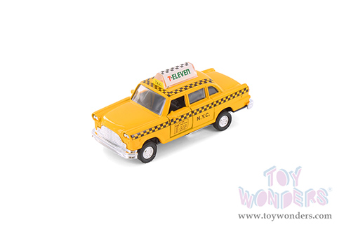 7-Eleven NYC Yellow Taxi Cab (4.5", diecast model, yellow) 9589D11