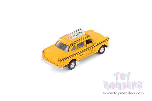 7-Eleven NYC Yellow Taxi Cab (4.5", diecast model, yellow) 9589D11