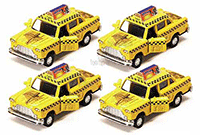 NYC Yellow Taxi Cab w/ The Brooklyn Bridge & Statue of Liberty (4.5") 9589DBS