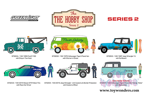 Greenlight - The Hobby Shop Series 2 (1/64 scale diecast model car, Asstd.) 97020/48