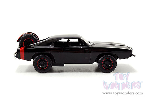 Jada Toys Fast & Furious - Dom's Dodge Charger Off Road Hard Top (1970, 1/32 scale diecast model car, Black) 97040