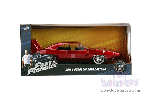Jada Toys Fast & Furious - Dodge Charger Daytona Hardtop (1969, 1/24 scale diecast model car, Burgundy) 97060/4