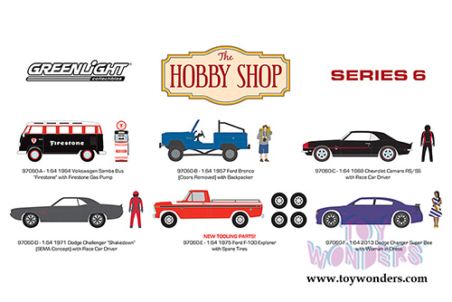Greenlight - The Hobby Shop Series 6 (1/64 scale diecast model car, Asstd.) 97060/48
