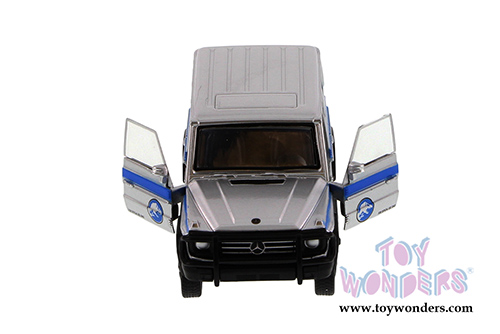 Jada Toys Jurassic World - Mercedes-Benz G550 Truck (1/43 scale diecast model car, Candy Silver) 97076