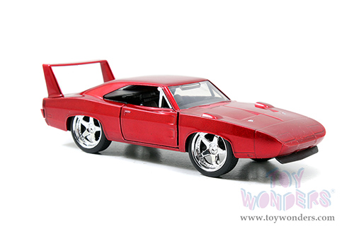Jada Toys Fast & Furious - Dodge Charger Daytona Hard Top (1969, 1/32 scale diecast model car, Red) 97086