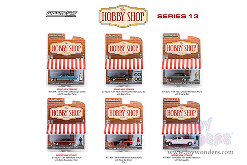 Greenlight - The Hobby Shop Series 13 (1/64 scale diecast model car, Asstd.) 97130/48