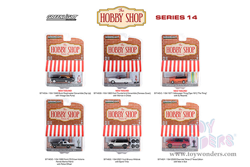 Greenlight - The Hobby Shop Series 14 (1/64 scale diecast model car, Asstd.) 97140/48