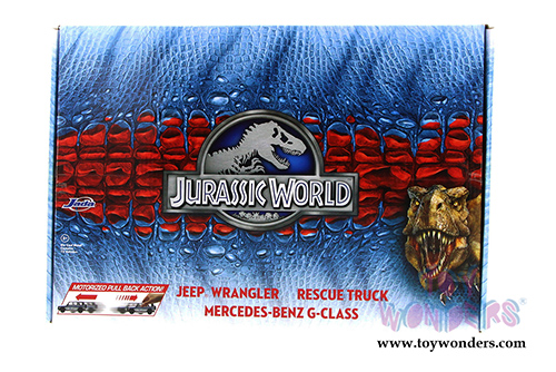 Jada Toys Jurassic World Assortment 12 pcs. (1/43 scale diecast model car, Asstd.) 97148